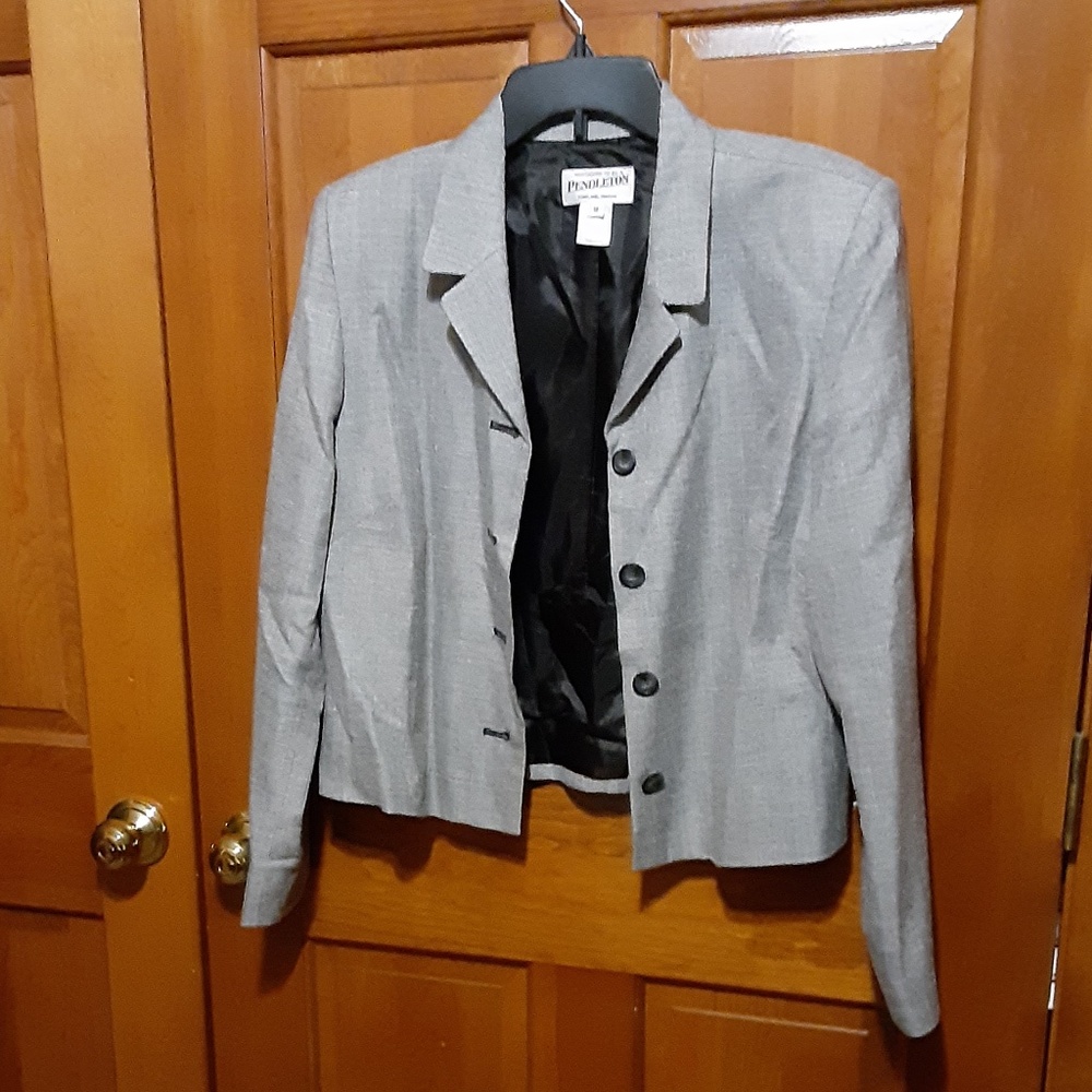 Pendleton Wool/Silk/Rayon Blend Lined Blazer